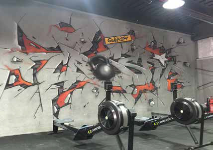 Gym graffiti art